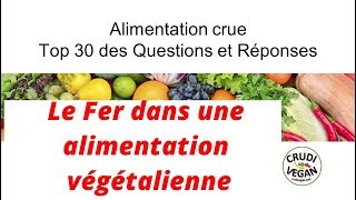 Où trouver le fer si on ne mange pas de viande  Q14 du TOP 30