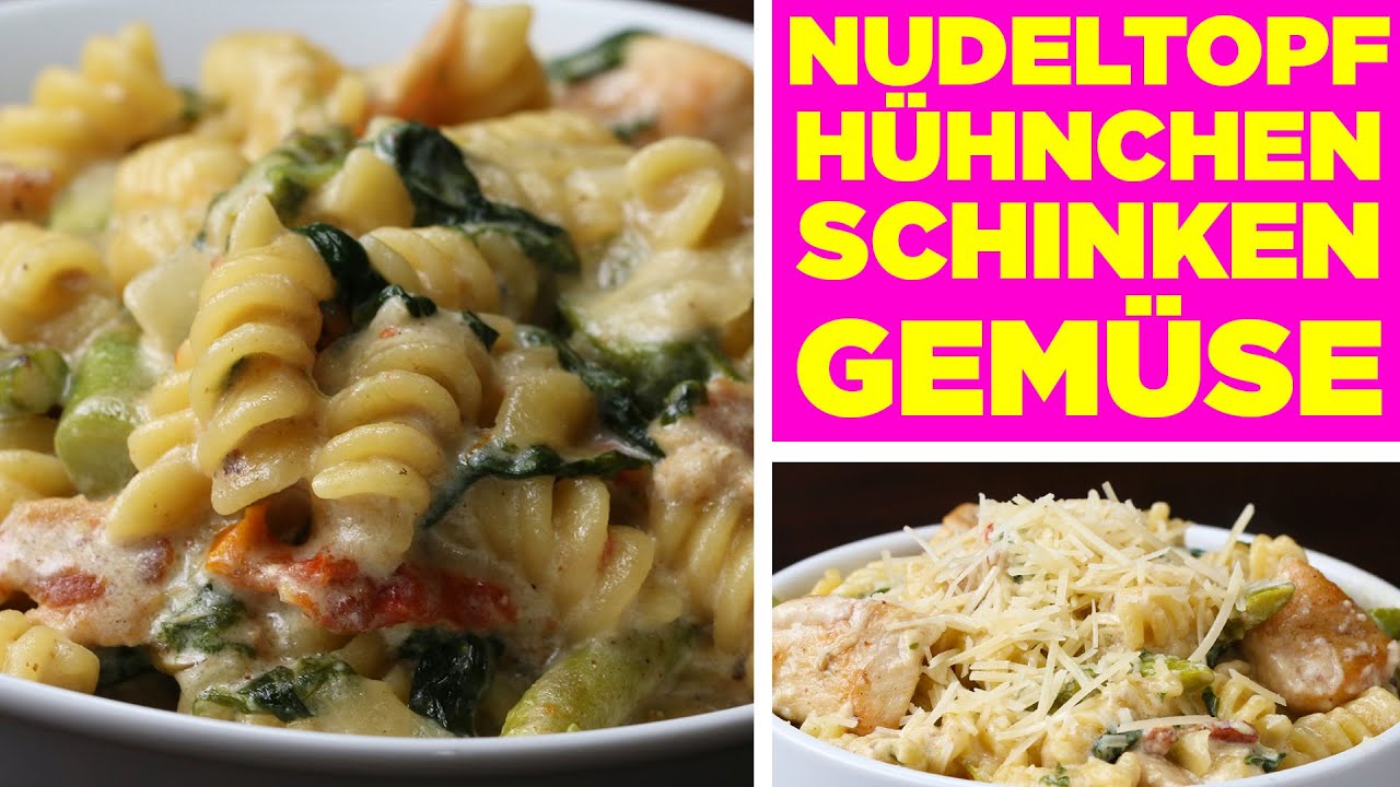 Sahniger Nudeltopf mit Hühnchen, Schinken und Gemüse - Hmmmm! - YouTube