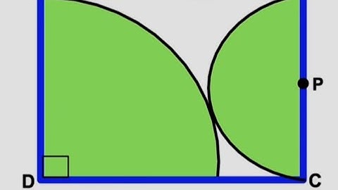 Find the area of the green shaded region | Math Olympiad
