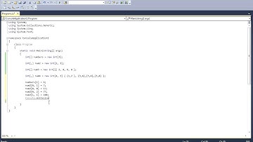 C# Beginner Programming Arrays; Multiple Dimensional Arrays Part 10-2