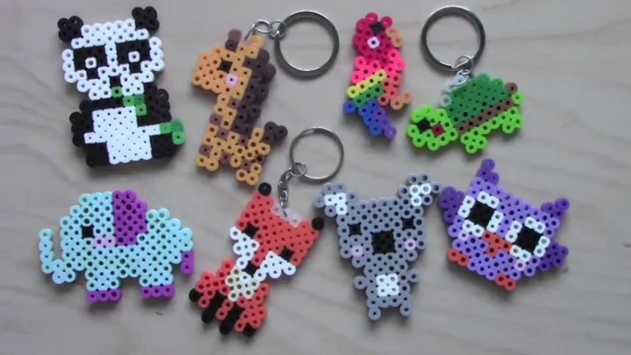 Easy Perler Bead Animal Keychains & Magnets #1 - YouTube