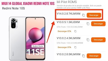 MIUI 14 Android 13 Global Estable Xiaomi Redmi Note 10S