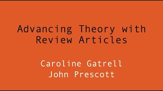 Details Advancing Theory with Review Articles Update