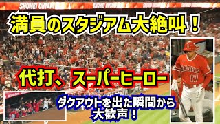 大絶叫‼️9回裏2アウト代打大谷翔平！スーパーヒーローへの歓声がヤバ過ぎた【現地映像】5/27vsブルージェイズ ShoheiOhtani Angels