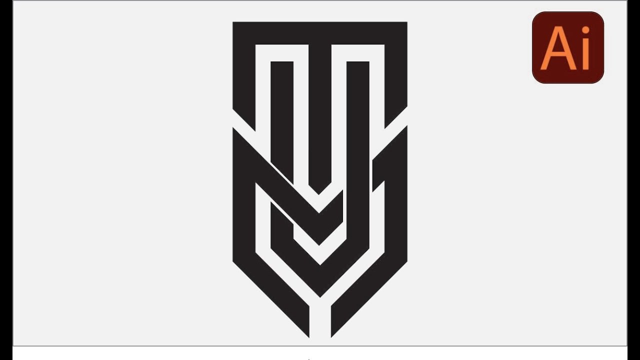 Creat a Letter (TMV)  LoGo DesiGn in illustrator cc.