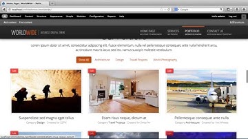 Edit Portfolio Items - Worldwide Drupal Premium Theme