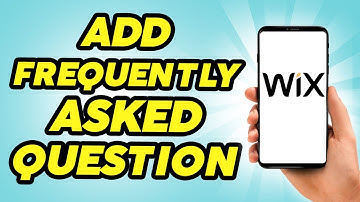 How To Add Frequently Asked Questions On Wix - 2024