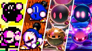 Evolution of Unmasked Meta Knight in Kirby Games (1993-2022)