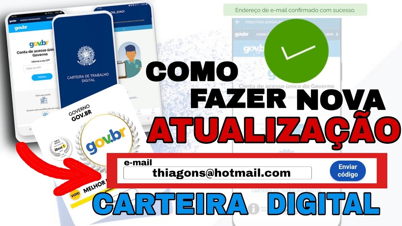 COMO FAZER ATUALIZAÇÃO DA CARTEIRA DE TRABALHO DIGITAL - YouTube