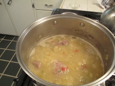 Cajun Baby Lima Beans and Pork Neck Bones.