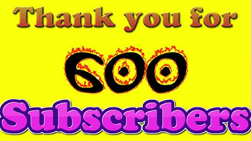 600  subs intro 600 subscribers intro