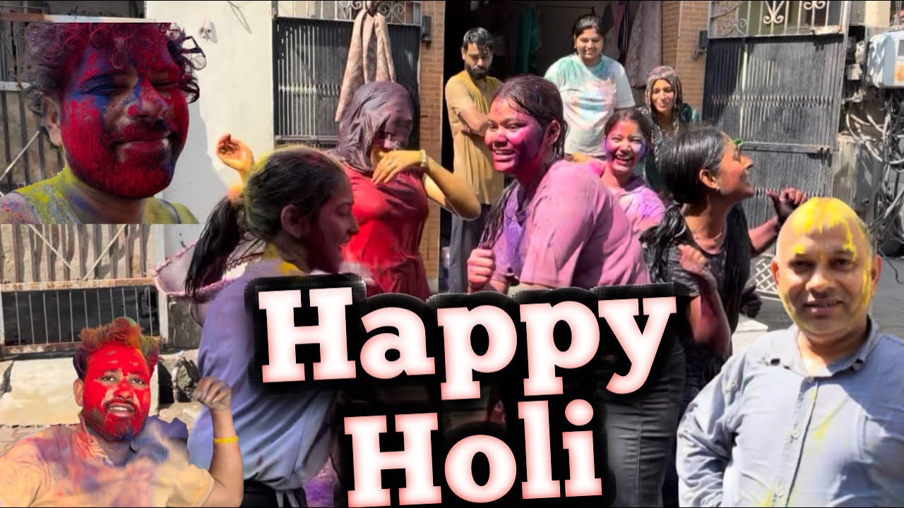 Holi celebration with family 2026😍❤️