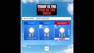 Happy Monday - Here is your 3-Day Forecast