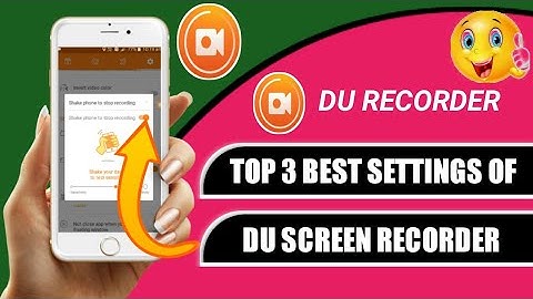 DU Recorder Best Settings | Top 3 Best Settings Of DU Recorder (HINDI) Video | Something New India