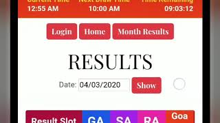 Goa Star Results 4 March 2020 | Goa Star Lottery | Goa Star Matka