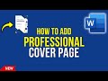 Add a Professional Cover Page in Word – Here's How!
