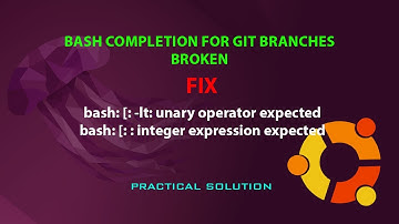 UBUNTU FIX: bash: [: -lt: unary operator expected
