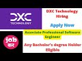 DXC Technology Hiring Associate Professional Software Engineer | Any Bachelor's degree Holder