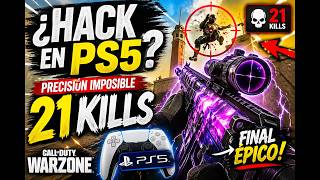 ¿HACK en PS5? 🤯 21 KILLS con precisión IMPOSIBLE | Warzone