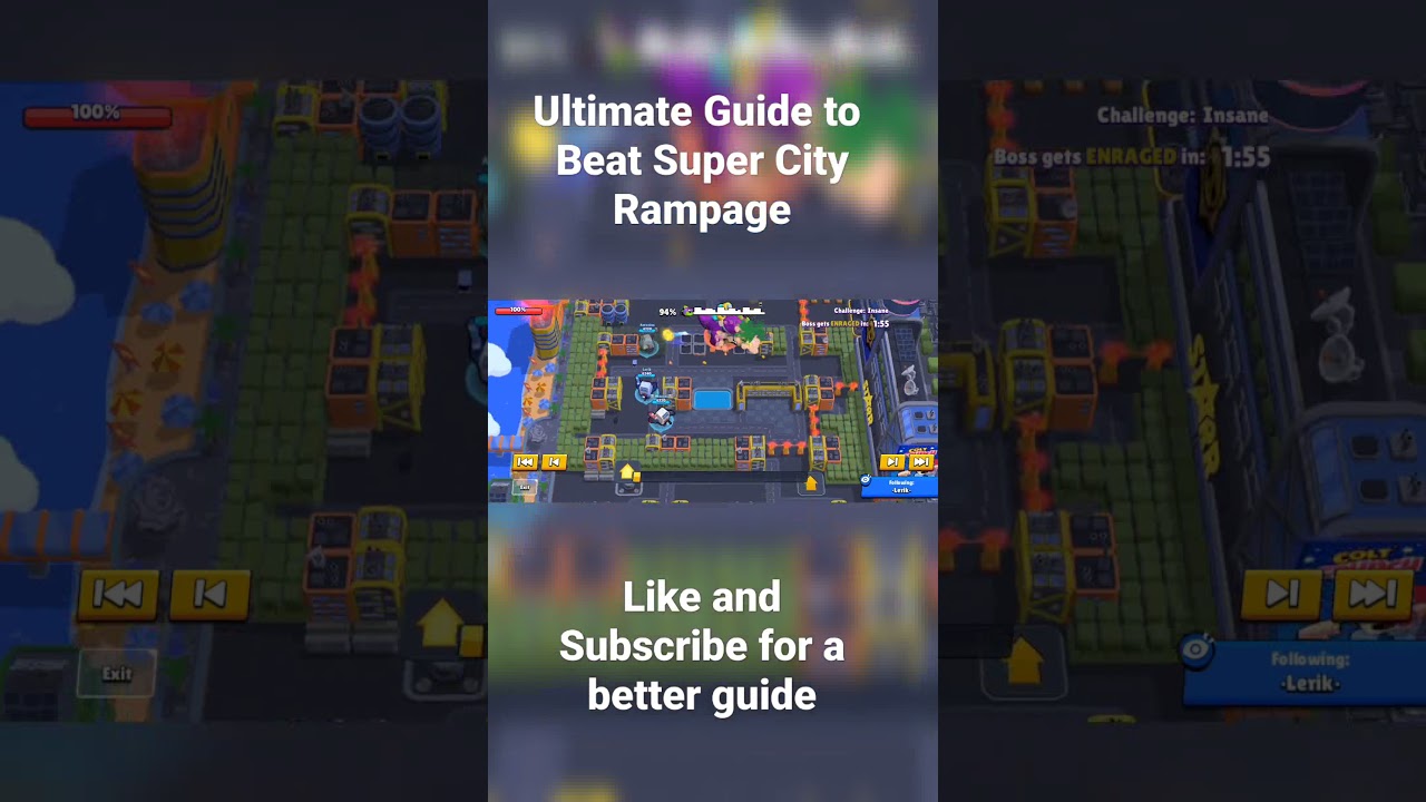 Best Way to Beat Super City Rampage!
