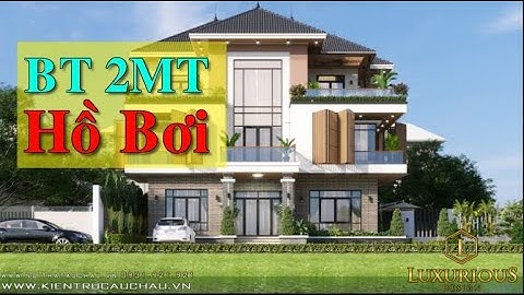 Biệt Thự Hiện Đại 3 Tầng 2 Mặt Tiền Có  Hồ Bơi