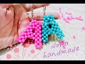 طريقة عمل حرف A بالخرز مع شرح الغرزة الرباعية How To Make Letter A From Beads With Nona Handmade 