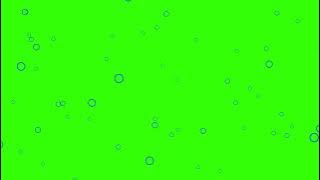 4K Cartoon Blue Bubbles Green Screen - Animated Soda/Water VFX - No Copyright