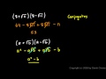 Algebra 1 11.9b - Conjugates