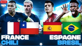 🔴🇫🇷🇨🇱 FRANCE - CHILI LIVE + 🇪🇸🇧🇷 ESPAGNE - BRESIL LIVE + 🇩🇿🇿🇦 ALGERIE - AFRIQUE DU SUD LIVE