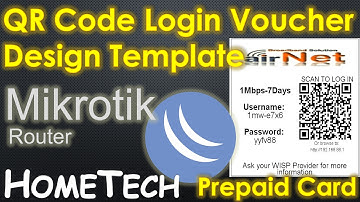 MikroTik - Userman QR Code Voucher Design Template | QR Code Login