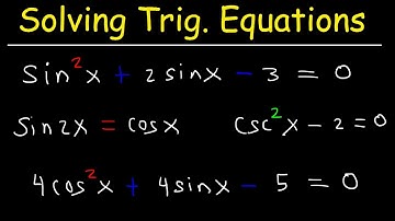 Solving Trigonometric Equations By Factoring & By Using Double Angle Identities