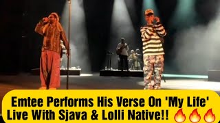 Emtee Performs His Verse On My Life,Live With Sjava,At Isbuko Tour With Lolli Native🔥🔥🔥