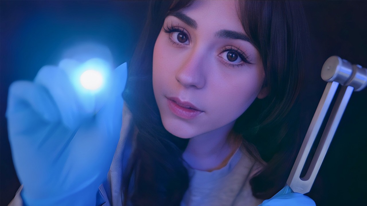 ASMR Eye & Ear Exam But You Can Close Your Eyes 😴✨