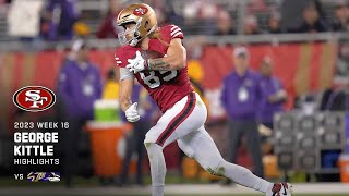 Every George Kittle Catch from His 126-Yard Game in Week 16 | 49ers