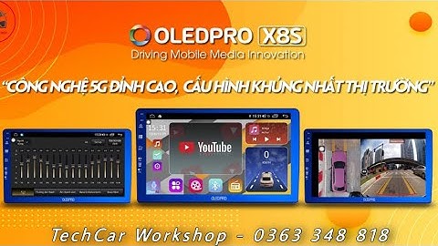 Toyota Fortuner 2022 nâng cấp màn hình liền camera 360 độ chính hãng OLEDPRO mã cao cấp X8S đỉnh cao