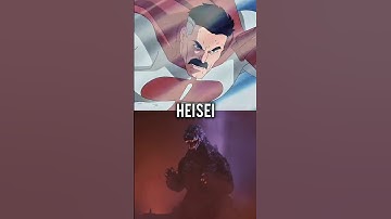 Omni Man vs Godzilla (all versions)