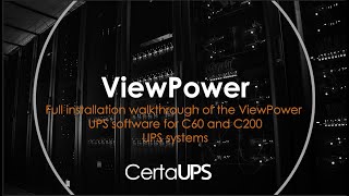 ViewPower Setup Tutorial - UPS Monitoring Software for the CertaUPS C60 and C200 UPS Systems screenshot 5