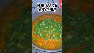 Titus fish sauce with spring onions. #momscooking #food #fishsauce #mom