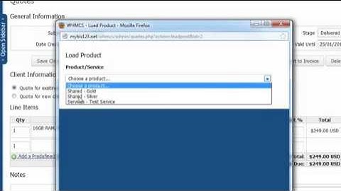 8 - How to send a quote to a client using WHMCS