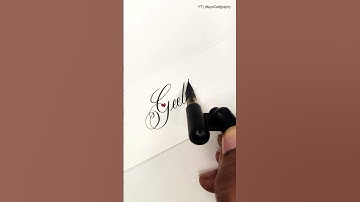comment your name | Geetha in cursive #calligraphy #handwriting #shortsfeed #shorts
