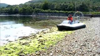 Hovercraft Crusing on Loch Fyne - July '13