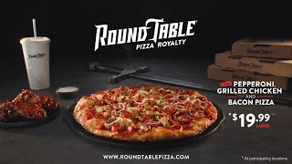 Round Table Pizza –NEW Pepperoni, Grilled Chicken & Bacon Pizza (30)
