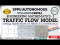 Traffic Flow Model using Matrix |Application of Rank| Explanation in HINDI | Engineering Mathematics