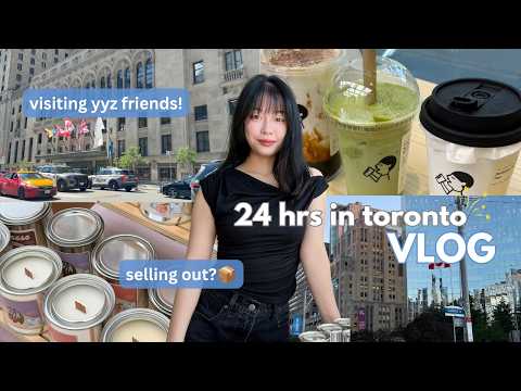 pop-up market vlog 🏙️ 24 HOURS vending in Toronto, packing orders, solo travelling