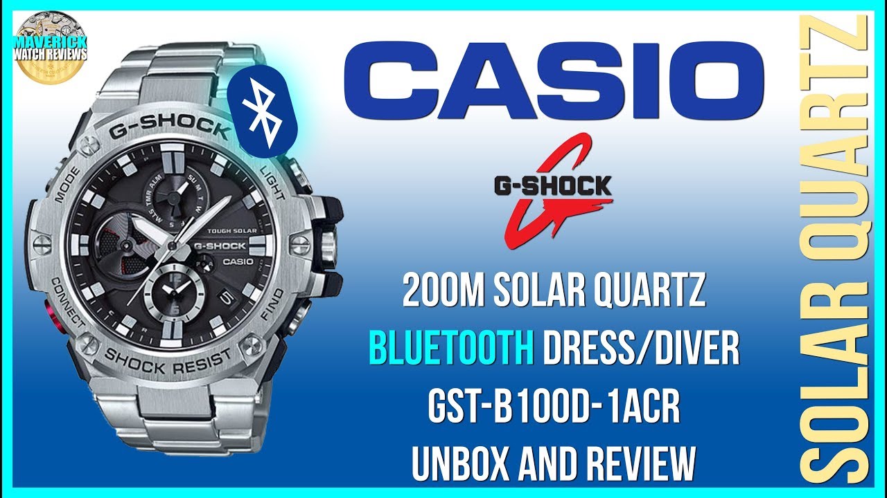 Watch Of Steel! | Casio G-Shock 200m Solar Quartz Bluetooth Watch 