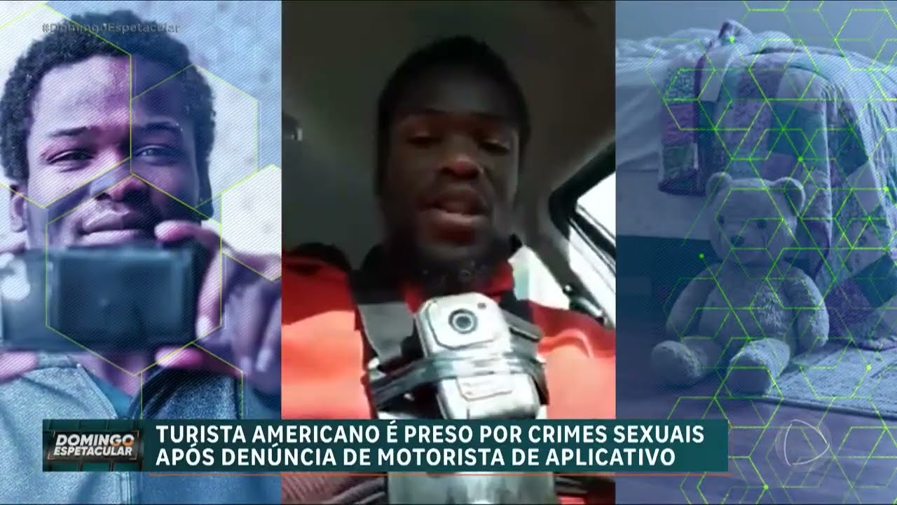 Turista americano é preso por crimes sexuais após denúncia de motorista de aplicativo