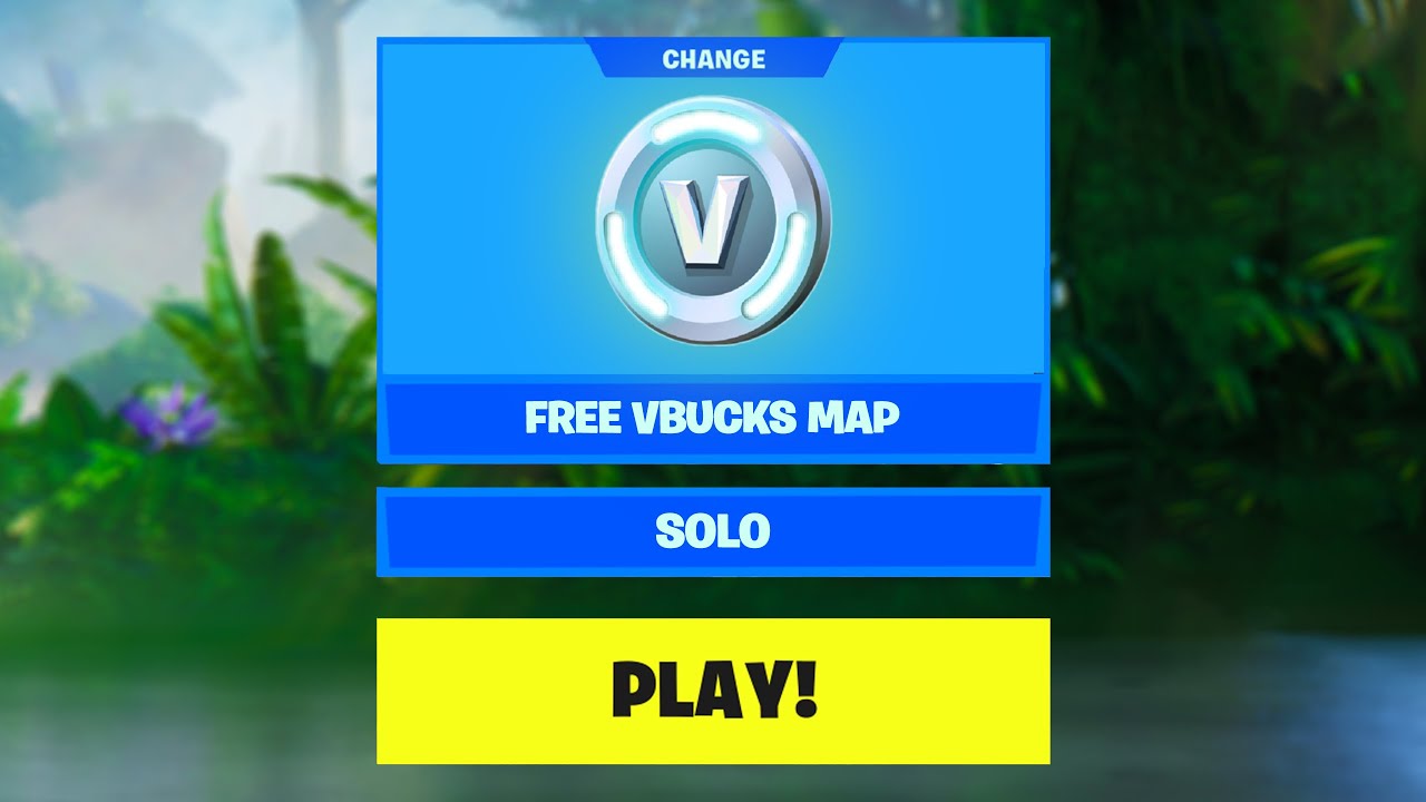 how to play free vbucks map 😱🤑