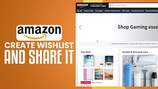How To Make A Wishlist On Amazon And Share It | Amazon Tutorial 2025