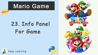 Info Panel For Game | Mario Game in Python #23