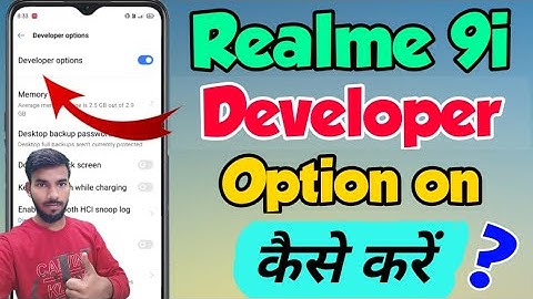 Realme 9i mein Developer options kaise enable kare | How to enable developer option in Realme 9i